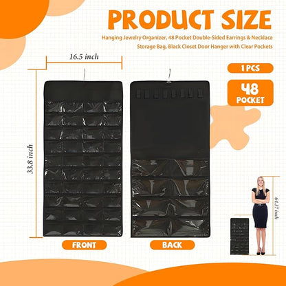 48 Pockets Hanging Jewelry Organizer - Image 2