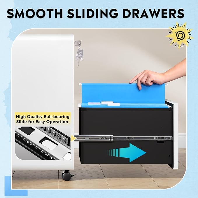 DEVAISE 3-Drawer Metal File Cabinet - Image 7