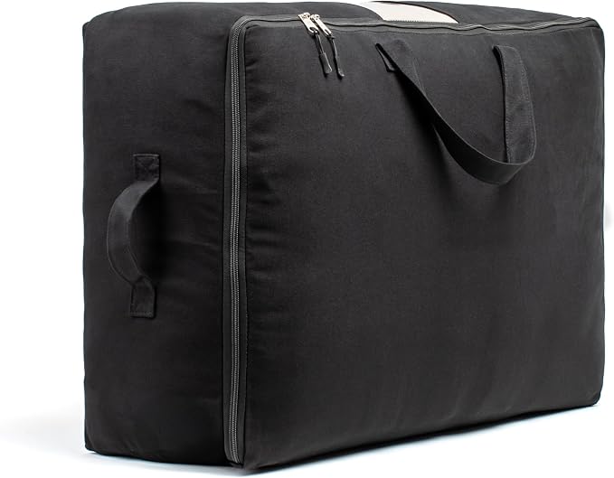 Soft Canvas Storage Bags with Zipper. Thick Breathable by VeraMia
