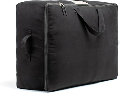 Soft Canvas Storage Bags with Zipper. Thick Breathable by VeraMia