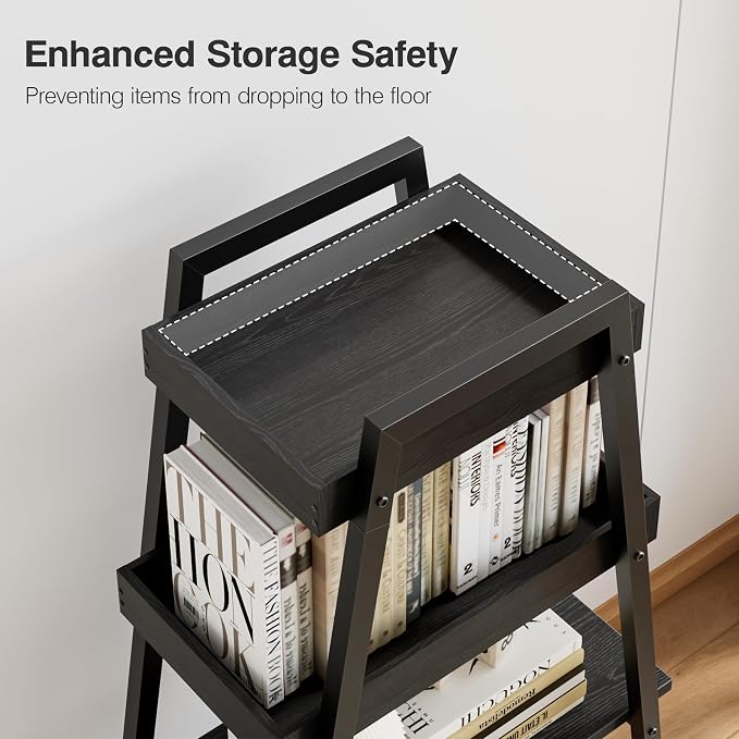 VECELO Ladder Shelf, 4-Tier Bookshelf - Image 4