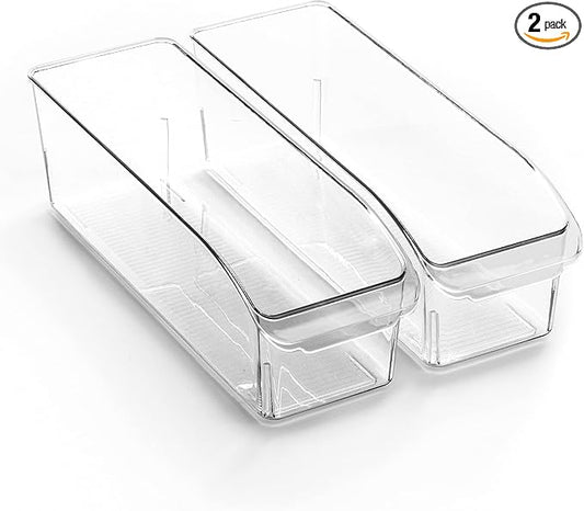 BINO | Plastic Storage Bins, Small | THE CURVE COLLECTION | Multi-Use Organizer by BINO