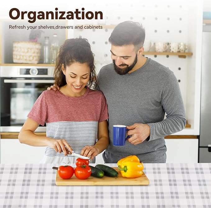 Drawer Shelf Liner for Kitchen Cabinets, Non Adhesive Slip Resistant Shelf - Image 8