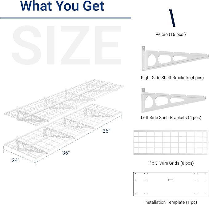 FLEXIMOUNTS 2-Pack 2x6ft Garage Shelving - Image 6