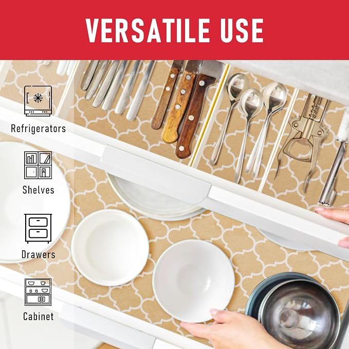 Cooyes 2 in 1 Refrigerator Liners, 6 Pack, 12“ × 24”， Fridge Drawer & Shelf - Image 6