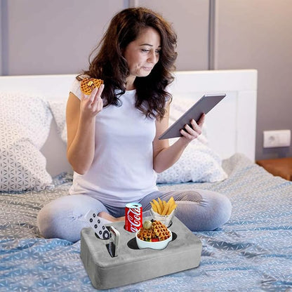 Couch Bed Cup Holder Pillow, Nisdoing 5 Hole Couch Drink Holder! Keep Drinks - Image 3