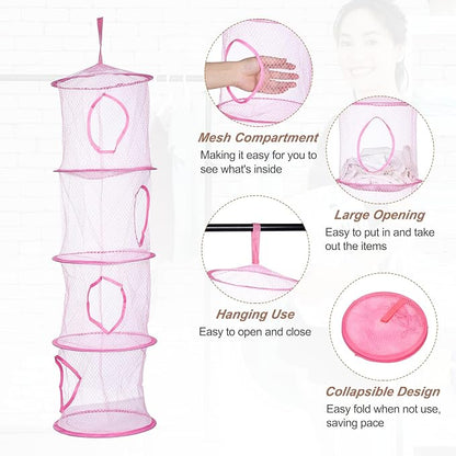 uxcell 2Pcs Mesh Hanging Storage Basket - Image 3