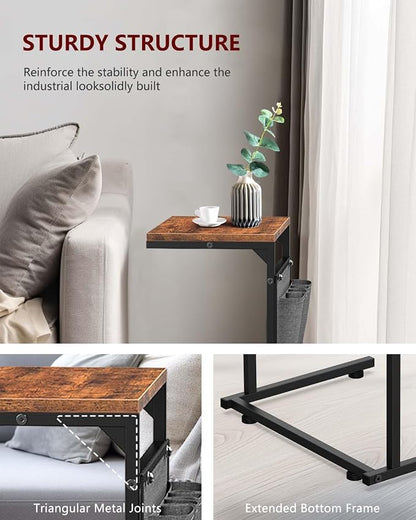 Vantic C Shaped End Table Set of 2, Small Side Table - Image 8
