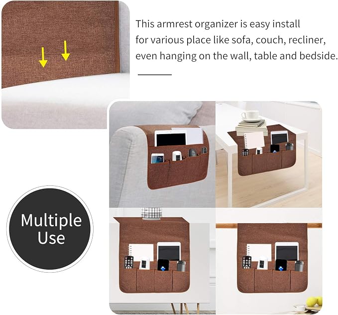 Sofa Armrest Organizer, Remote Control Holder - Image 5