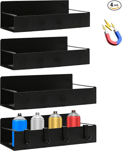 4 Pcs Magnetic Aerosol Spray Can Holder, Steel Magnet Spray Toolbox Bottle by Unknown