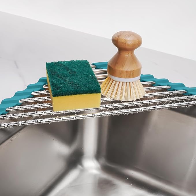 Tomorotec Triangle Roll-Up Dish Drying Rack - Image 3