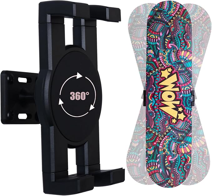 Skate deck wall mount, 360° rotatable skateboard wall mount, Floating Display by HHUXIUE