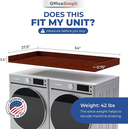 OfficeSimpli Washer Dryer Countertop, Made in USA, Non-Slip Pads, Laundry Room - Image 2