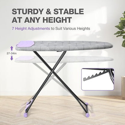 APEXCHASER Ironing Board with Iron Rest, Compact and Space Saver Iron Board - Image 4