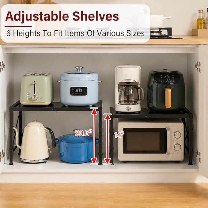 Expandable 110 LBS Heavy Duty Storage Shelves, Metal Shelving Unit - Image 3