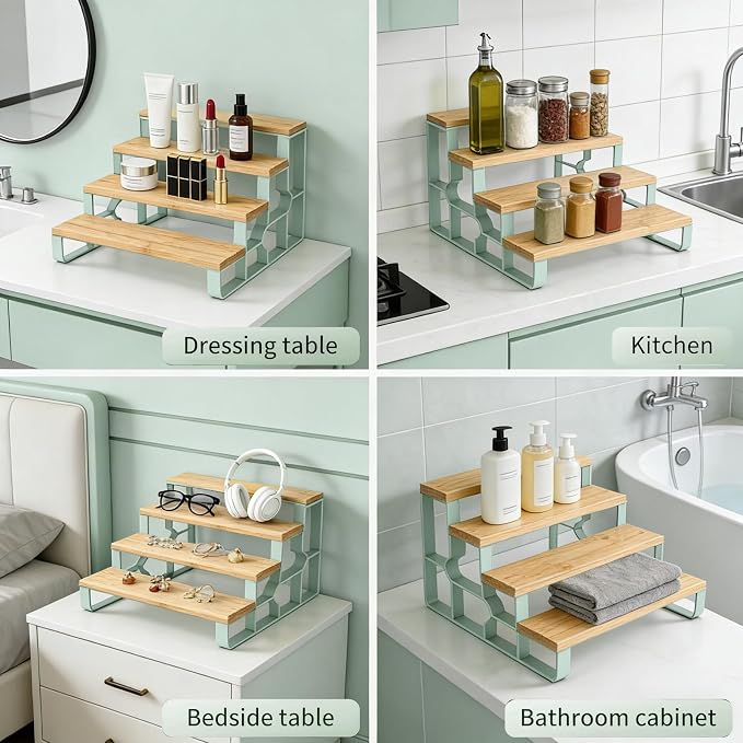 Counter Perfume Organizer, 4-Tier Cologne Stand - Image 4