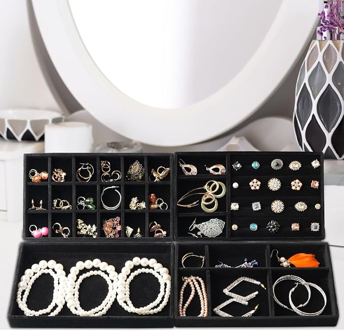 Jewelry Organizer Tray Set Of 8 Jewelry Trays - Image 6