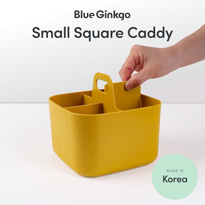BLUE GINKGO Small Stackable Organizer Caddy – Korean-Made Portable Tote - Image 2