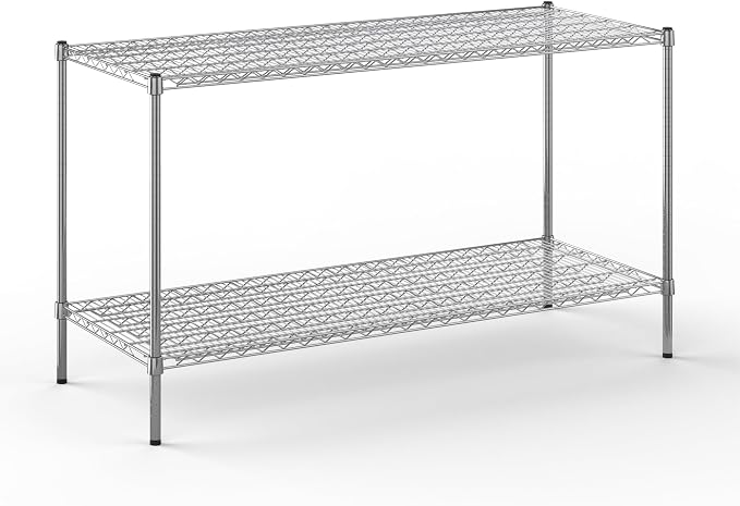 24" Deep x 60" Wide x 34" Height Wire Shelving Kit | 2-Tier | NSF Commercial by Regal+Altair