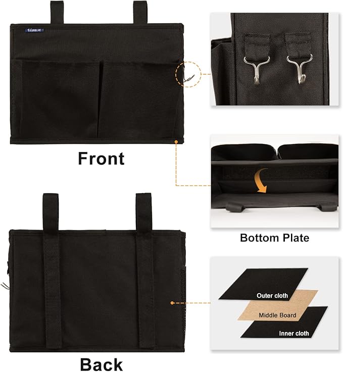 Surblue Caddy Hanging Organizer Bedside Storage Bag - Image 2