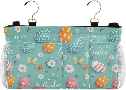Egg Butterfly Easter Flower Bedside Caddy by QwThum
