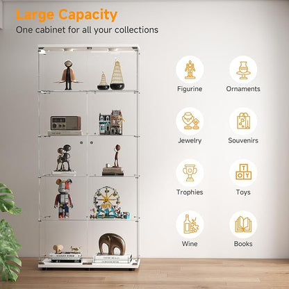 5-Tier Tempered Glass Display Cabinet - Image 6