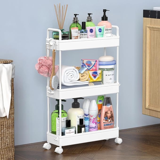 SOLEJAZZ Slim Rolling Storage Cart by SOLEJAZZ
