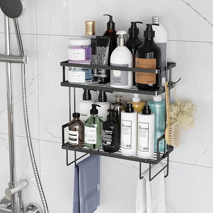 2-Tier Over Toilet Storage Shelf, Wall-Mount - Image 6