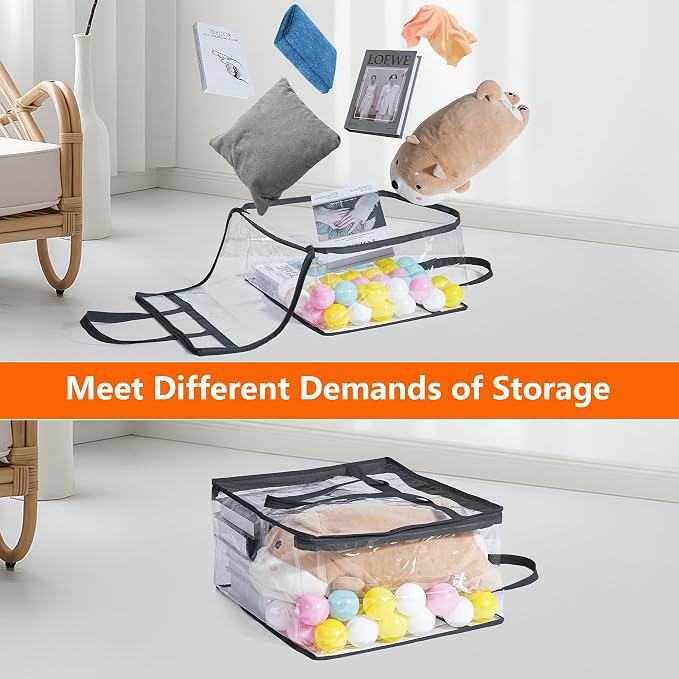 Budding Joy Clear Zippered Storage Bags - Image 4
