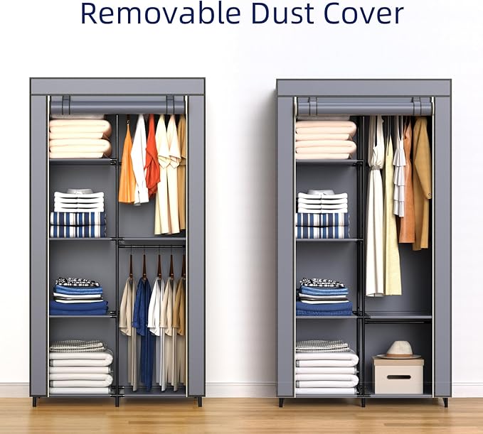 Gray Cover Portable Closet - Image 5