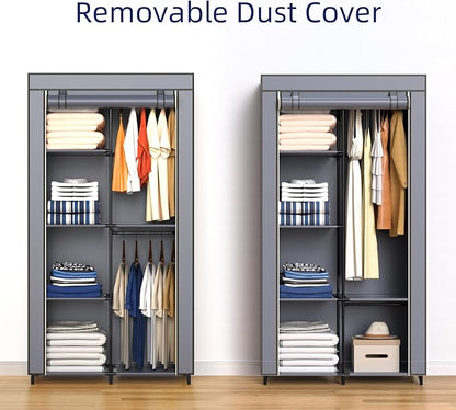 Gray Cover Portable Closet - Image 5