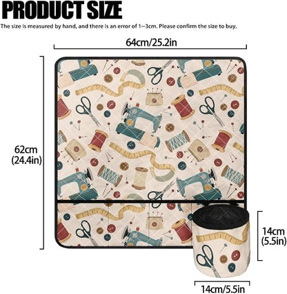 Vintage Sewing Tools Sewing Machine Mat - Image 4