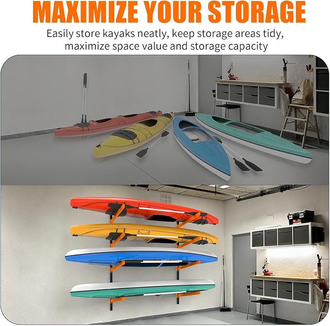 Kayak Storage Rack, Wall Mount Kayak Racks - Image 6