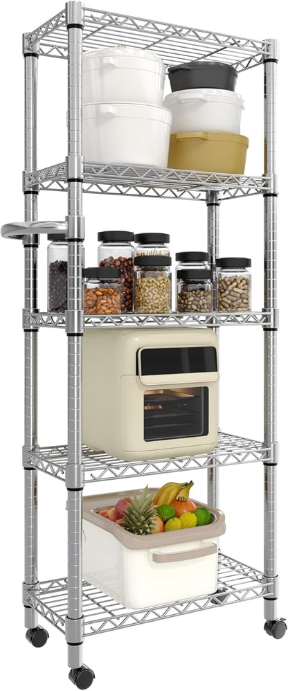 GarveeHome 5-Tier Heavy Duty Storage Shelves 1100 LBS Metal Wire Rack Shelving by GarveeHome