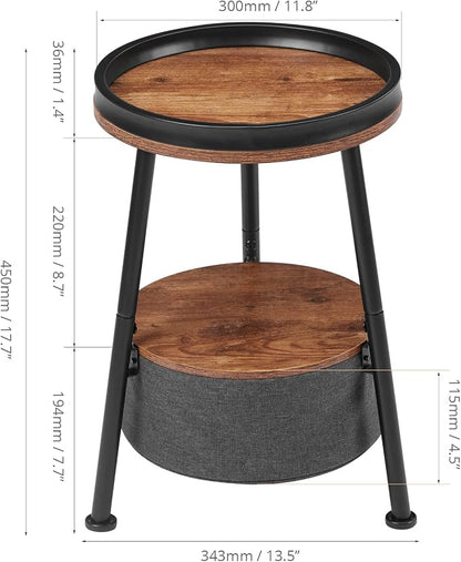 Round End Table, Round Side Table - Image 3