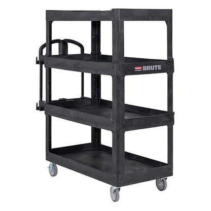 New Rubbermaid Commercial Products 4-Shelf Utility/Service Quad Cart, Heavy by RubbermaidCommercialProducts