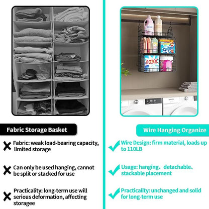 HapiRm Hanging Closet Organizer Storage - Image 7
