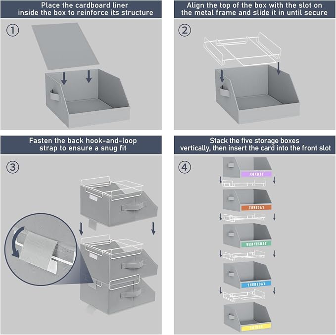DIMJ Closet Organizers Storage Bins - Image 5