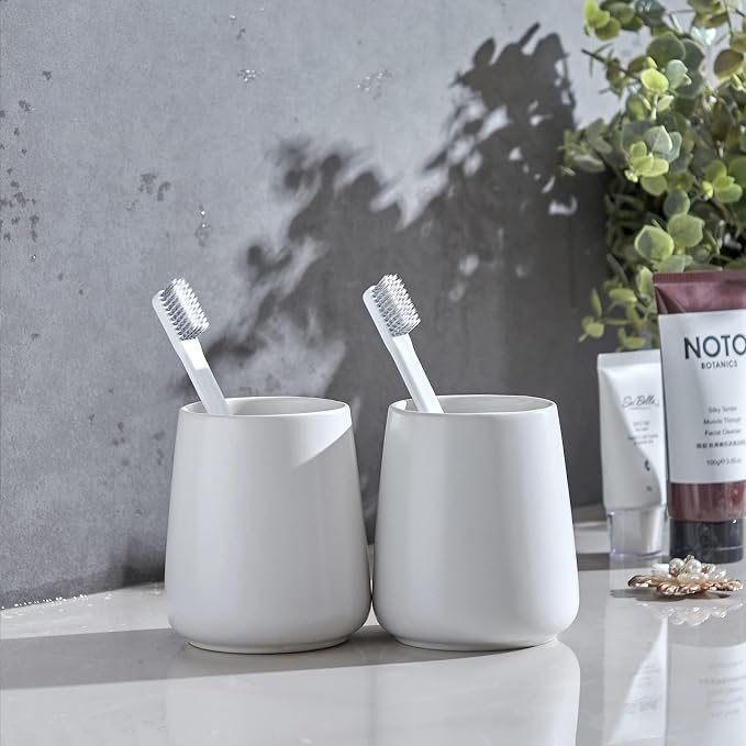 White Toothbrush Holder for Bathroom - Image 7