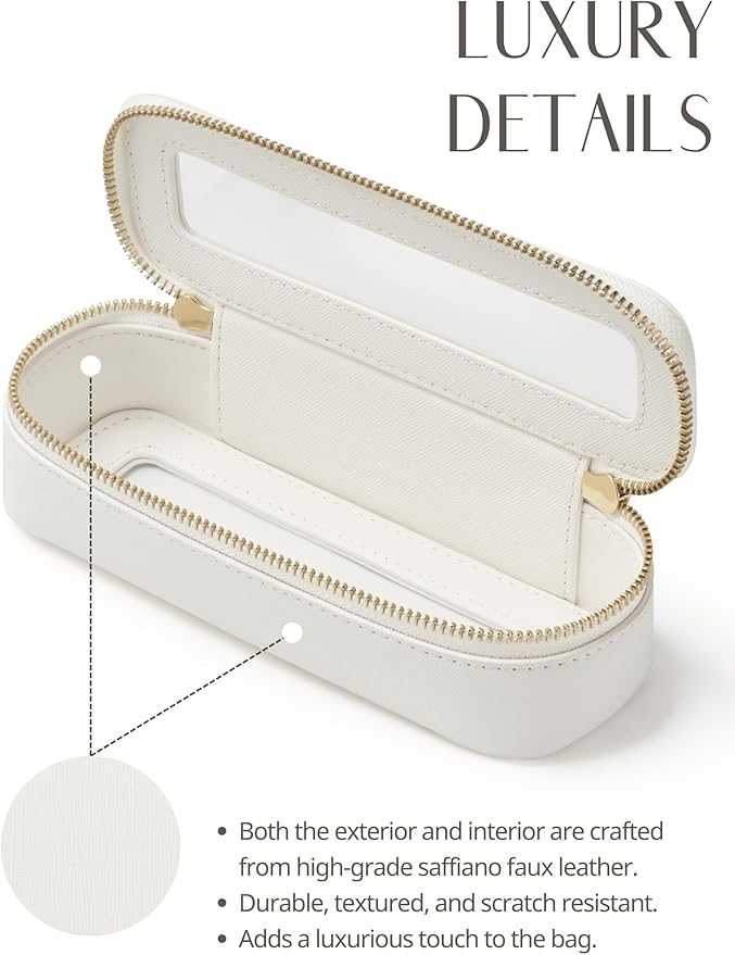 Popvibe Clear Makeup Bag Travel Cosmetic Case Transparent Toiletry Bag - Image 6