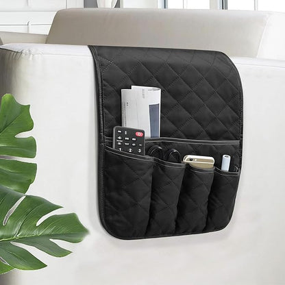 Sofa Armrest Organizer Non-Slip Arm Chair Bedside Caddy Storage Organizer by AUVCAS
