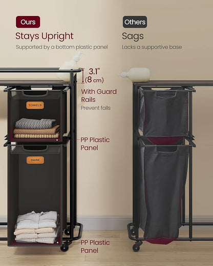 VASAGLE Laundry Sorter, Laundry Hamper - Image 6