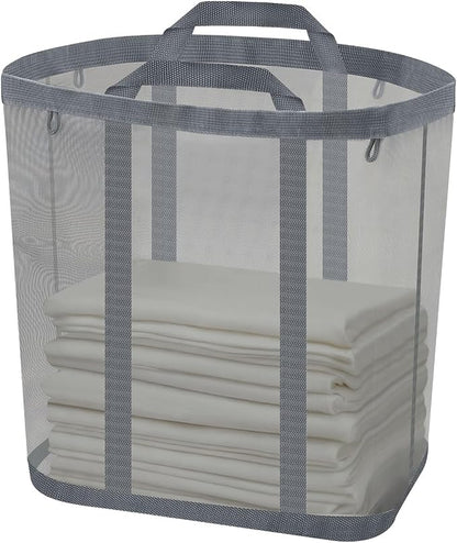 Mesh Laundry Basket, Hanging Laundry Hamper by Sekonow