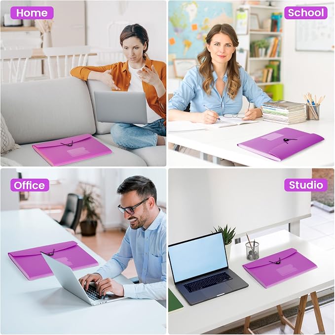 6 Pack Accordion File Organizer Expanding File Folder - Image 7