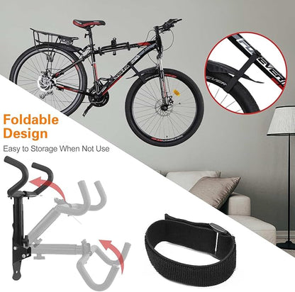 Cyfie Bike Wall Mount Garage Rack, Adjustable Horizontal Bike Storage Hanger - Image 5