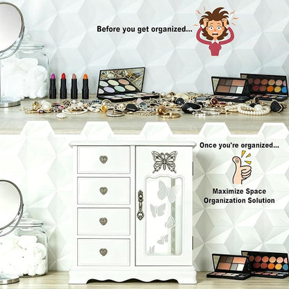 RR ROUND RICH DESIGN Solid Wood Jewelry Box - Image 3