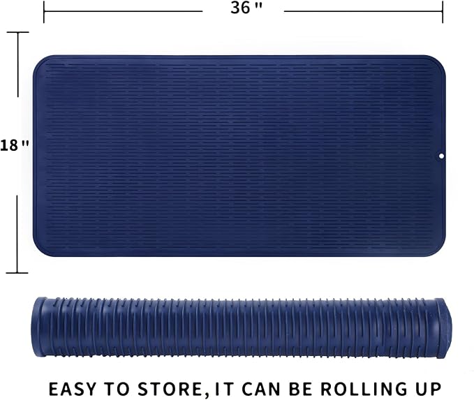 Silicone Dish Drying Mat for Multiple Usage, Easy clean, Eco-friendly, - Image 2