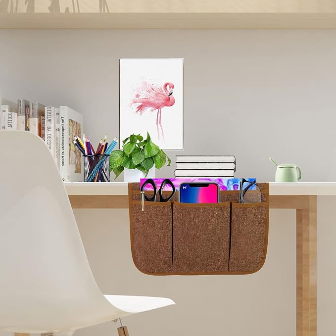 Bedside Caddy Bedside Storage Organizer Magazine Phone Tablet iPad Remote Holder - Image 7