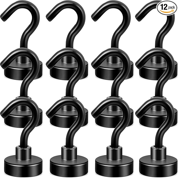Neosmuk Magnetic Hooks, Heavy Duty 30lb+ Strong Magnet Hook by Neosmuk