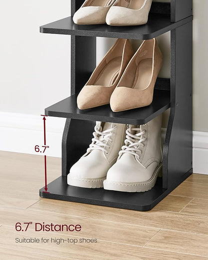 VASAGLE 7-Tier Vertical Shoe Rack, Narrow Shoe Storage Organizer - Image 3